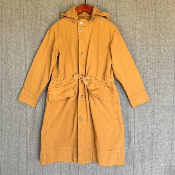 Everlane Canvas 100% Organic Cotton Unlined Parka Utility Jacket; Cappuccino - Picture 4 of 17